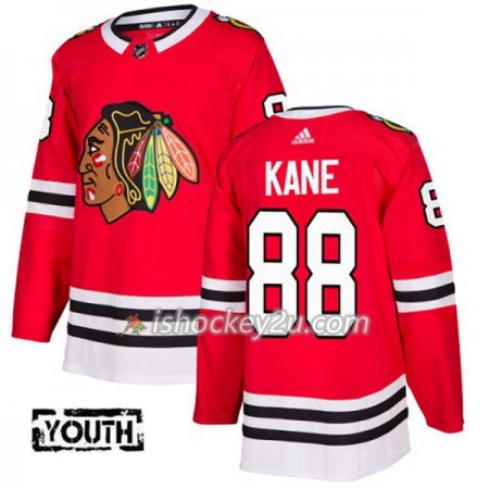 Børn NHL Chicago Blackhawks Trøje Patrick Kane 88 Adidas 2017-2018 Rød Authentic